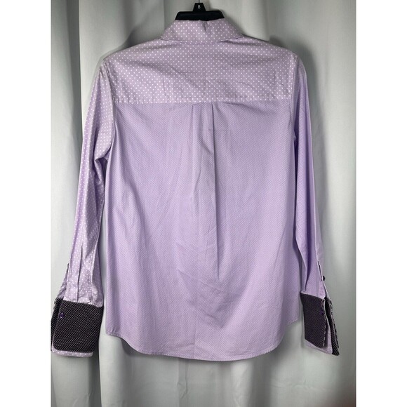 Le Superbe Double Ex Boyfriend Shirt In Lavender Fields Multicolor Sz 0 New - Picture 7 of 12